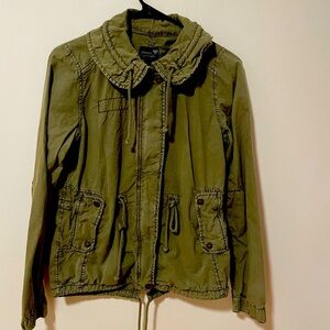 Distressed Olive Green AE Utility Jacket Women’s M